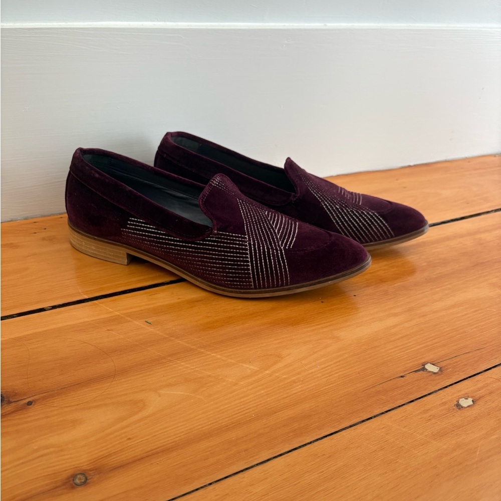 Everlane Deep Burgundy Flats